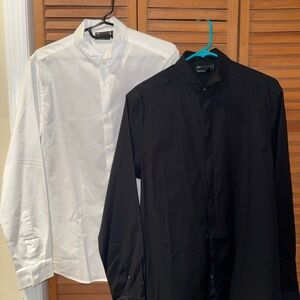 ASOS Men's Dress Shirts - Black and White
